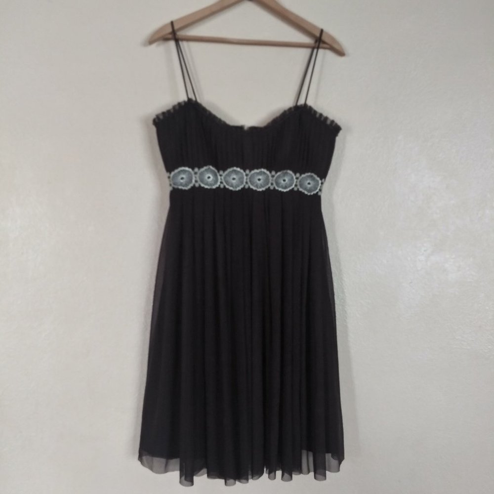 Badgley Mischka Brown Tulle Dress Women's Size 10